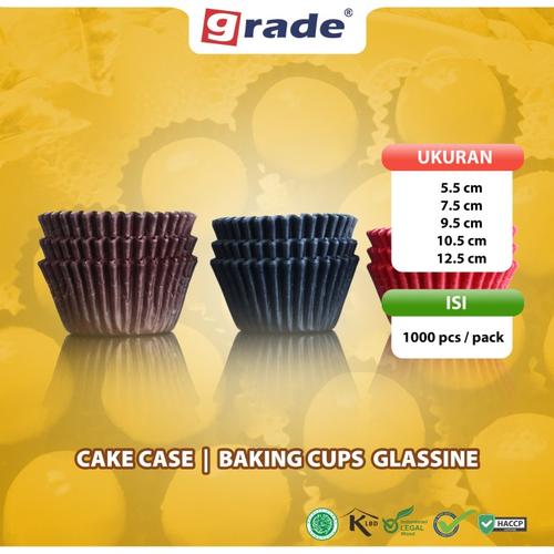 Promo Cake Case Brown GRADE Cupcake Paper Coklat - Isi 1000 pcs - 12.5 ...