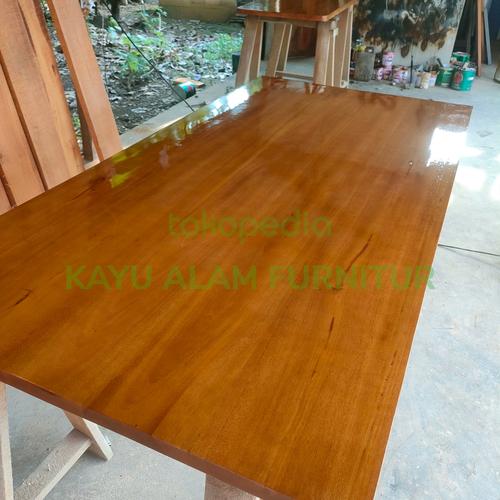 Jual Top table kayu mahoni asli tua Jakarta Selatan KAYU ALAM