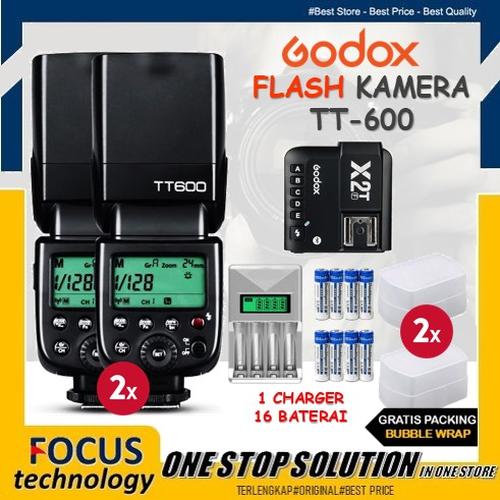 Godox TT600 ストロボ Godox X2Tsトリガー付き（Jual Paket Speedlite 