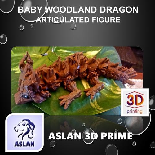 Jual ARTICULATED BABY WOODLAND DRAGON FLEXIBLE FIGURE 3D Print 22 cm ...