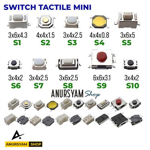 Jual Saklar Tombol ON OFF Mini Micro / Switch Tactile Micro - S1 - Kota ...