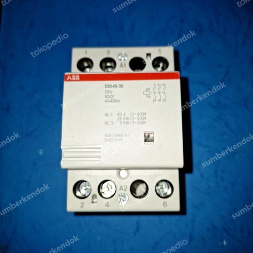 Contacteur De Puissance ABB ESB40-30N-06 - 3 Contacts NO, 40 A, Bobine 230 V AC - Pour Automatisation - 11