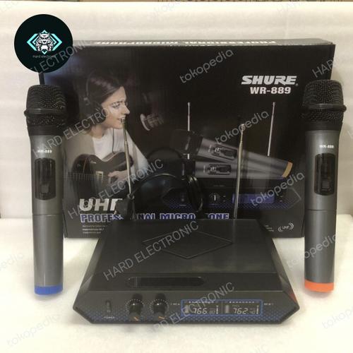 Jual MIC WIRELESS SHURE WR879 / WR879 / WR 879 DUAL HANDLE ADA LAYAR