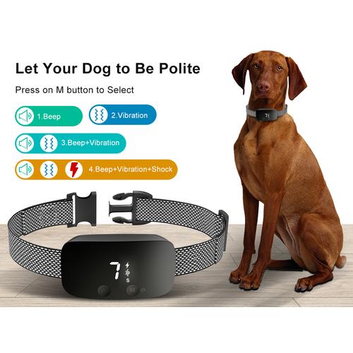 Jual alat latih anjing dog Bark barking automatic Training kalung