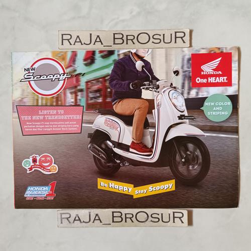 Jual Poster brosur katalog leaflet Honda Scoopy FI Injeksi - 1 2014 ...