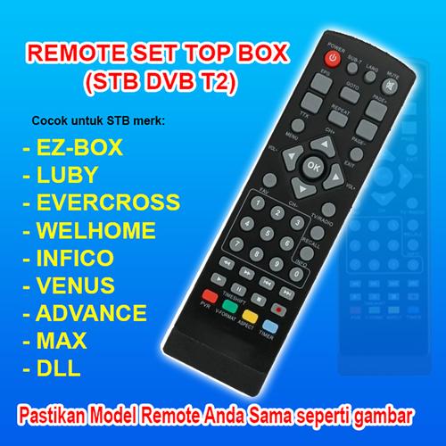 Jual REMOTE SET TOP BOX LUBBY,EVERCOSS,ADVANCE,DLL BATERAI REMOTE