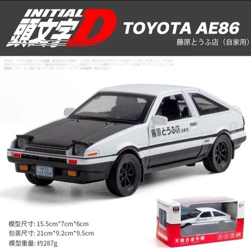 Promo Diecast Mobil Initial D AE86 Miniatur Diecast Skala 132 Hitam