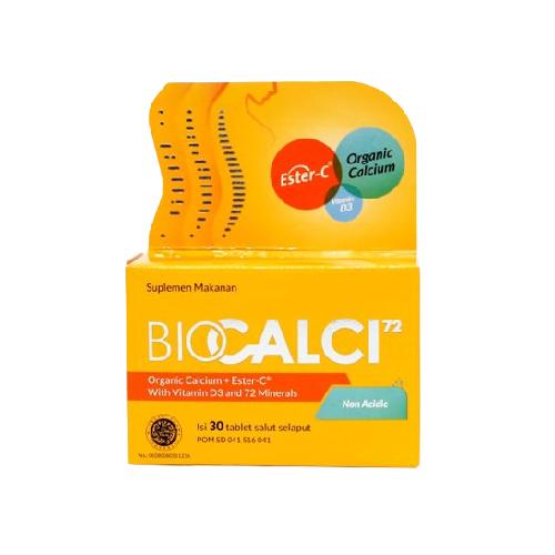 Jual BIOCALCI 30 TABLET VITAMIN ESTER C VITAMIN D DAN KALSIUM - Kota ...