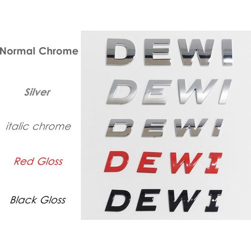 Jual Emblem Mobil Motor Huruf Angka Alfabet Satuan - NORMAL CHROME ...