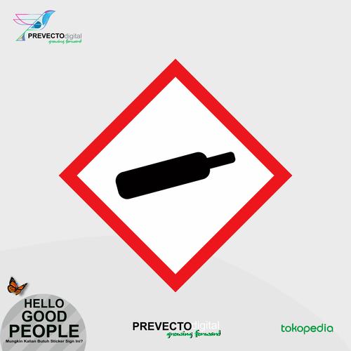 Sticker Label B3 Jual Sticker Label Hazmat B3 Gas Bertekanan - 25x25cm - Jakarta Barat ...