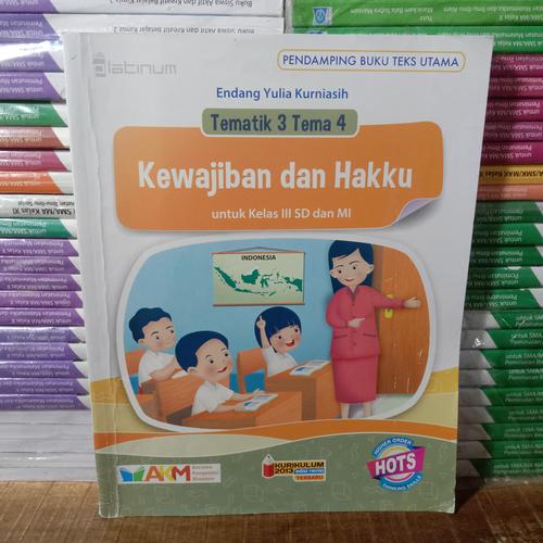 Jual Buku Original Tematik 3 Tema 4 SD Kelas 3 AKM K13 Revisi Platinum ...