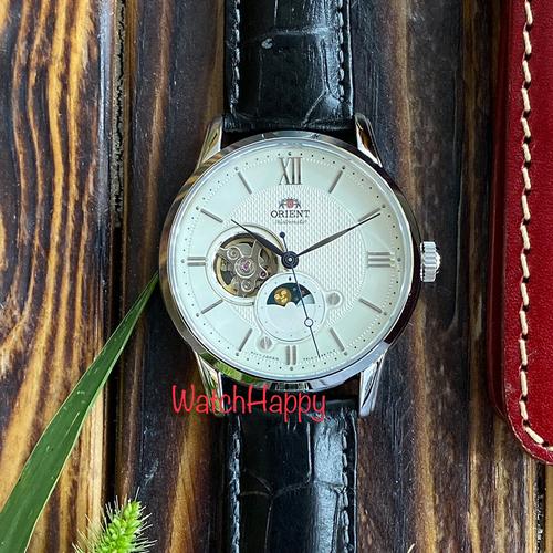 Jual ORIENT RA-AS0011S RA-AS0011S10B SUN MOON SEMI SKELETON DIAL