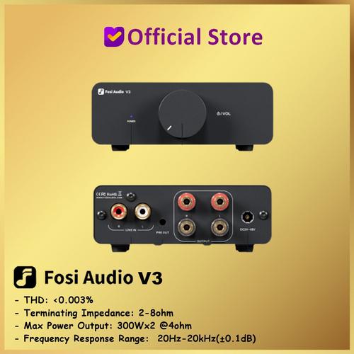Promo Fosi Audio V3 Stereo Amplifier Home Audio 300 Watts x 2 Power
