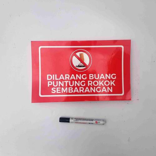 Jual Stiker Dilarang Buang Puntung Rokok Sembarangan Stiker Merokok Jual Stiker Dilarang Buang Puntung Rokok Sembarangan Stiker Merokok