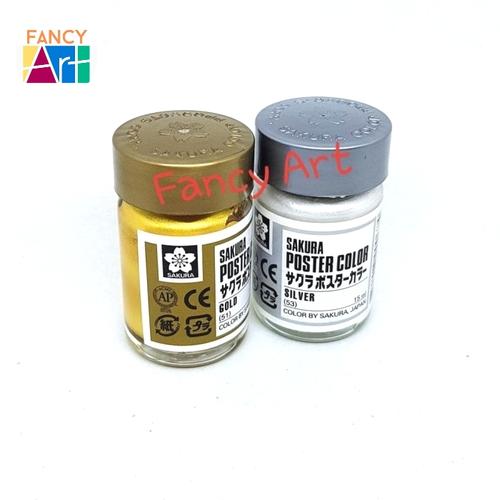 Jual Sakura Poster Color 30ml (Gold & Silver) - Silver - Jakarta Barat ...