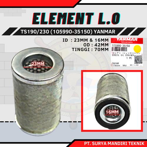 Jual ELEMENT LO (FILTER OLI) TS230 10599035150 YANMAR ASLI GENUINE