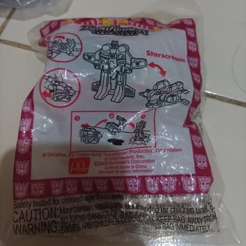 Jual Starscream Transformers ARMADA Happy Meal MC Donalds 2003 SUPER