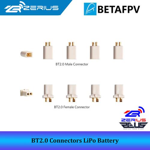 BT2.0 22AWG BETAFPV 6 Cables BT2.0 Macho De 55mm Para Drone FPV 1S, Con Banana De 1.0mm Y Cable 22AWG, Alta Corriente