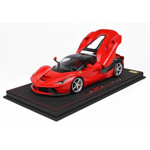 BBR 1:18 Diecast - Ferrari Laferrari Ouverte Spider 2016 Rouge Course 4 Aperture 8051739723946