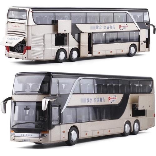 Jual TWH Alloy bus Miniatur double decker double Bahan besi harga murah ...