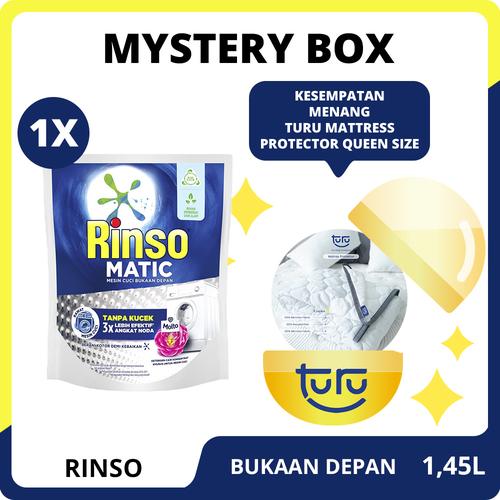 Promo [MYSTERYBOX]Rinso Bukaan Depan 1.45L Free Turu Mattres Protector ...