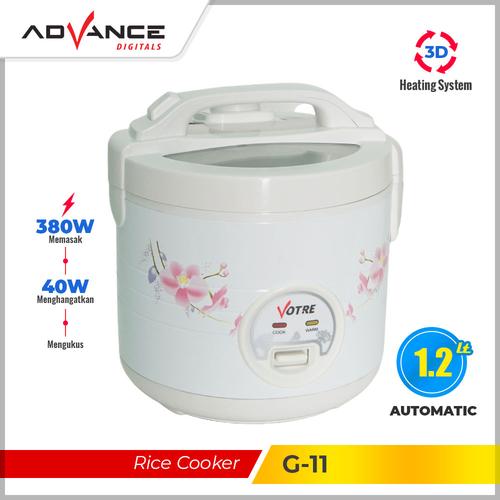 Jual Rice Cooker Votre G11 Alat Penanak 3D Nasi Heating System 1,2 liter Jakarta Utara