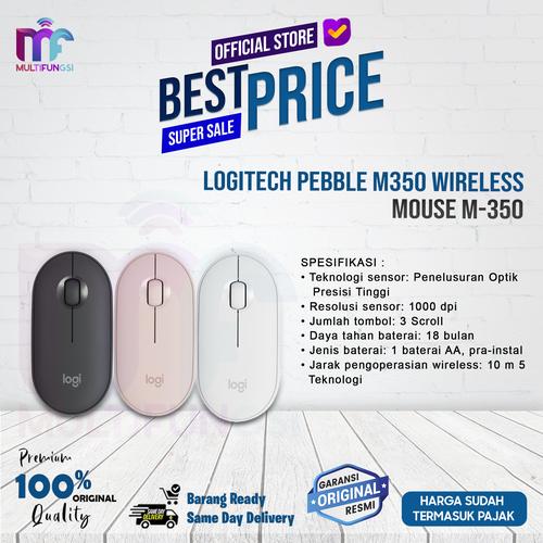 Jual Logitech Mouse Pebble M350 M350S Pebble Wireless WHITE