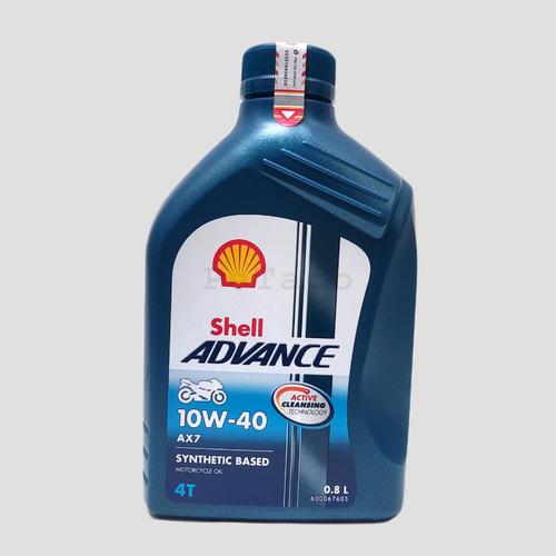 Jual Oli Shell Advance AX7 10W-40 API SN JASO MA2 0.8 Liter - Jakarta ...