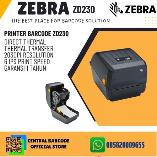 Promo PRINTER LABEL BARCODE / LABEL ZEBRA ZD230T | GARANSI RESMI