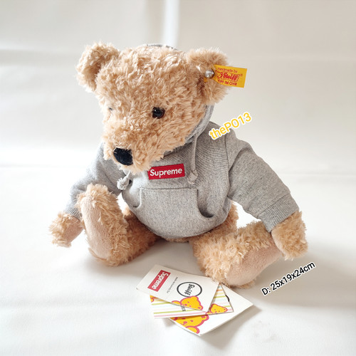 STEIFF TEDDY BEAR x SUPREME HOODIE PLUSH DOLL AUTHENTIC 100 BNWT di Thepo13 Tokopedia