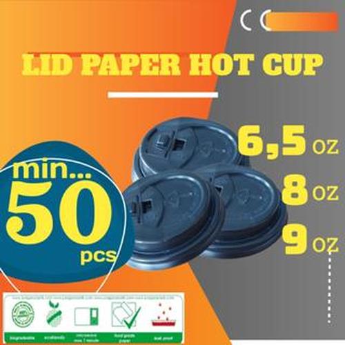 Jual Tutup Paper Cup / Hot Lid Paper Cup Hitam - 9 oz - Jakarta Selatan ...