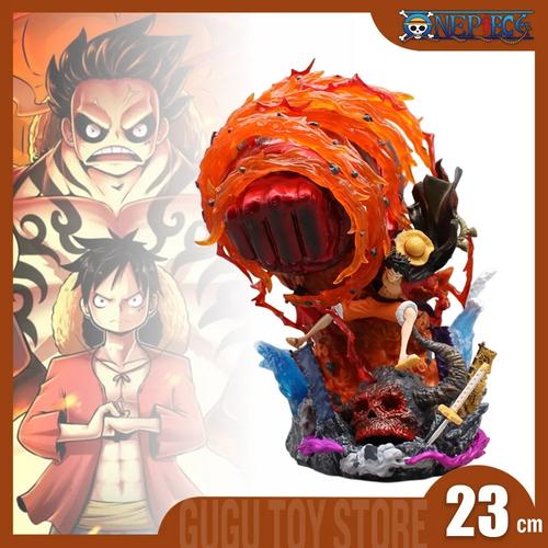 Jual Figure One Piece Monkey D Luffy Gear 3 Elephant Gun Red Hawk LED 