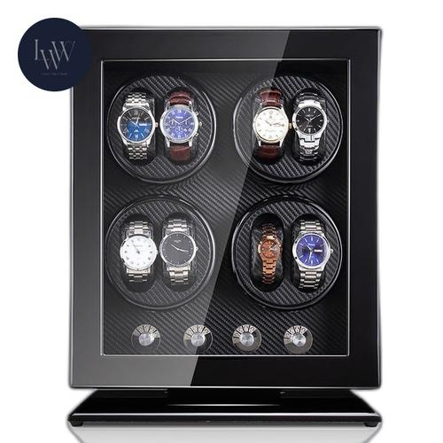 Jual Luxury Watch Winder/Kotak Jam Otomatis Isi 8/Tempat Jam Mewah