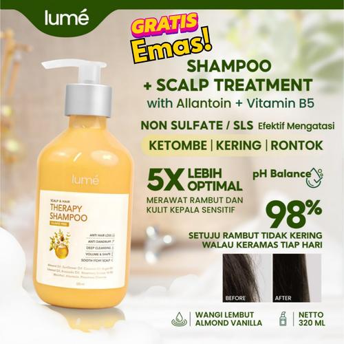 Jual Lume Scalp And Hair Therapy Shampoo Anti Ketombe Rontok - 150ml