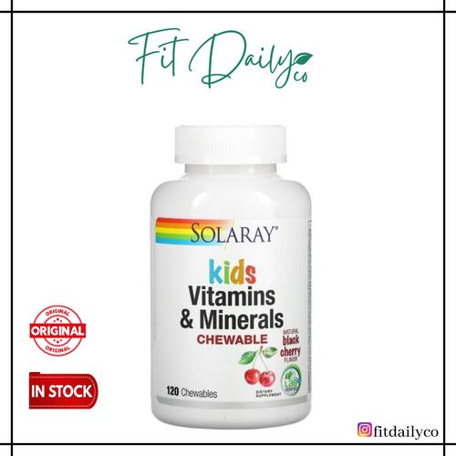 Jual Solaray Kids Vitamin Mineral 120 Chewable Children Multivitamin