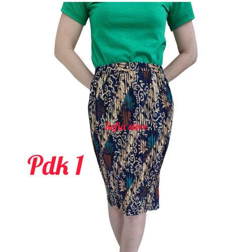 Jual Rok Plisket Pendek Motif Batik Bawahan Kebaya Encim Kartini ...