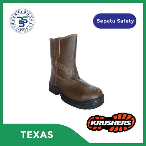 Jual SEPATU SAFETY KRUSHERS TEXAS BROWN / SAFETY SHOES KRUSHERS TEXAS