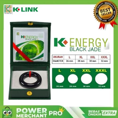 Jual K ENERGY BLACK JADE ORIGINAL K-LINK RING TERAPI PRIA BLACJADE