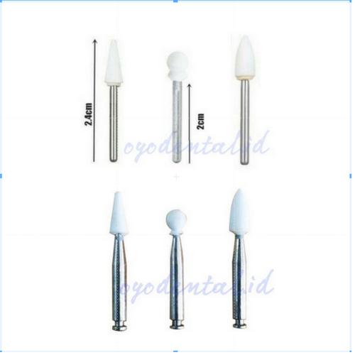 Jual dental Arkansas white stone bur poles gic polish flame, Highspeed Kab. Bogor Oyo