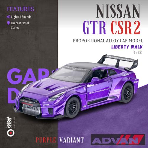 Promo Mobil Nissan GTR Diecast 1:32 Nissan GTR R35 Liberty Walk CSR2 ...