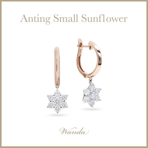 Promo Anting Berlian Wanda Small Sunflower Two Tone Earring Cicil