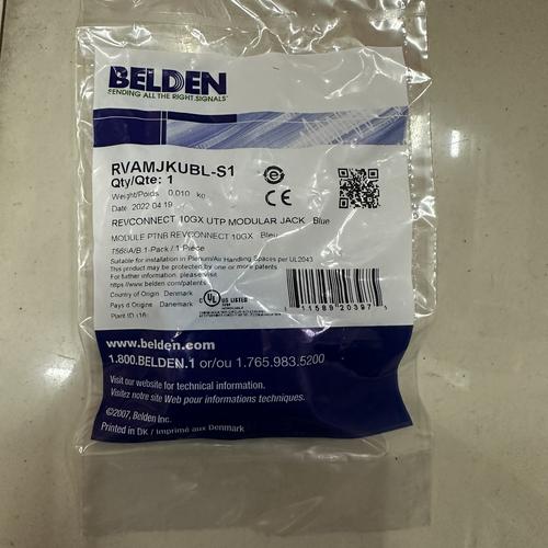 Jual Belden Modular Jack Cat.6A 10GX RVAMJKUBL-S1 Blue - Jakarta Pusat ...