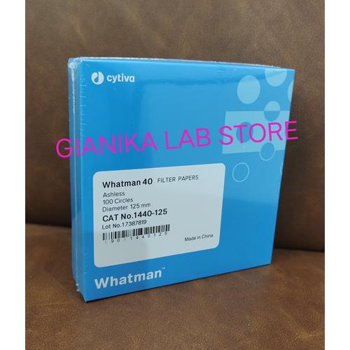 Jual WHATMAN 1440125 Filter Paper no 40 dia 125 mm Kertas Saring