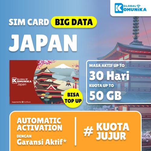 Jual SIMCARD JEPANG KUOTA BESAR JAPAN SIM CARD KARTU DATA 15 Hari, 15GB Jakarta