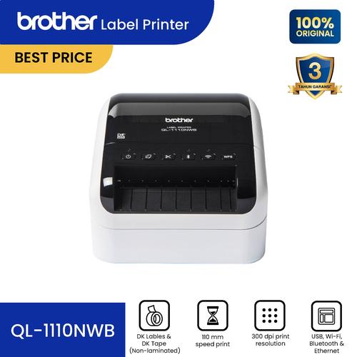 Jual Brother QL1110NWB Printer Label Labeler Barcode Maker QL1110NWB