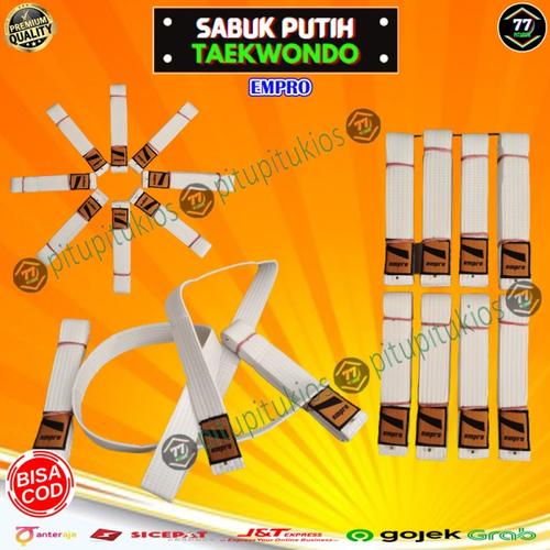 Jual Sabuk Putih Taekwondo Tekwondo Karate Silat Pemula Basic