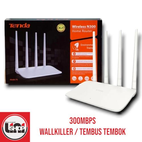 Jual Router Tenda F6 300mbps wallkiller 4in1 tembus tembok Kab