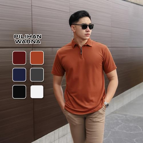 Promo Polo Shirt polos keren T-Shirt Baju Santai Baju Kerja Baju Kerah Pria  Light Brown, M di Ungsira Store Tokopedia