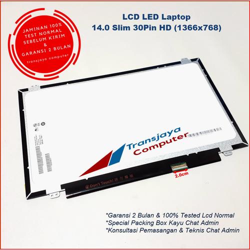 Écran LCD LED 14" 1366x768 30PIN Pour Lenovo ThinkPad S440 L440 T431s T440s - Neuf