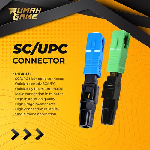 Jual Fast Connector Sc Upc / Fast Connector Fiber Optic Isi 10 / 1Pack ...